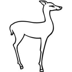 ぬりえページ: 鹿 (動物) #2686 - 無料の印刷可能なぬりえページ