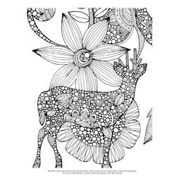 ぬりえページ: 鹿 (動物) #2704 - 無料の印刷可能なぬりえページ