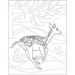 ぬりえページ: 鹿 (動物) #2717 - 無料の印刷可能なぬりえページ