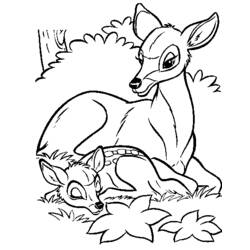 ぬりえページ: 鹿 (動物) #2718 - 無料の印刷可能なぬりえページ