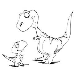 ぬりえページ: 恐竜 (動物) #5489 - 無料の印刷可能なぬりえページ