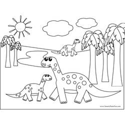 ぬりえページ: 恐竜 (動物) #5624 - 無料の印刷可能なぬりえページ