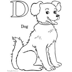 ぬりえページ: 犬 (動物) #10 - 無料の印刷可能なぬりえページ