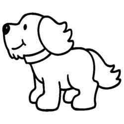 ぬりえページ: 犬 (動物) #13 - 無料の印刷可能なぬりえページ