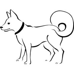 ぬりえページ: 犬 (動物) #23 - 無料の印刷可能なぬりえページ