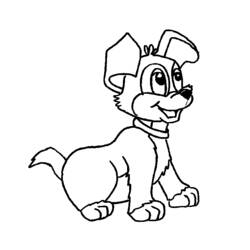 ぬりえページ: 犬 (動物) #3090 - 無料の印刷可能なぬりえページ
