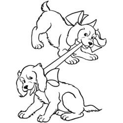 ぬりえページ: 犬 (動物) #3104 - 無料の印刷可能なぬりえページ