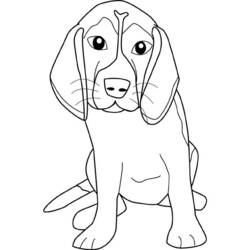 ぬりえページ: 犬 (動物) #3105 - 無料の印刷可能なぬりえページ