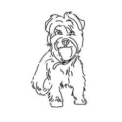 ぬりえページ: 犬 (動物) #3106 - 無料の印刷可能なぬりえページ