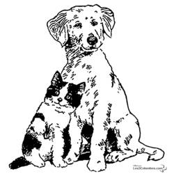 ぬりえページ: 犬 (動物) #3128 - 無料の印刷可能なぬりえページ