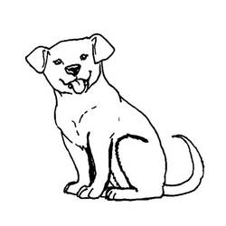ぬりえページ: 犬 (動物) #34 - 無料の印刷可能なぬりえページ