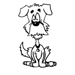 ぬりえページ: 犬 (動物) #48 - 無料の印刷可能なぬりえページ