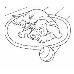 ぬりえページ: 犬 (動物) #51 - 無料の印刷可能なぬりえページ