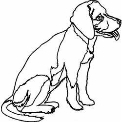 ぬりえページ: 犬 (動物) #59 - 無料の印刷可能なぬりえページ