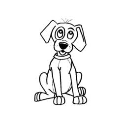 ぬりえページ: 犬 (動物) #72 - 無料の印刷可能なぬりえページ