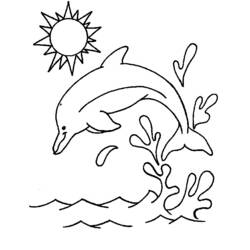 ぬりえページ: イルカ (動物) #5093 - 無料の印刷可能なぬりえページ