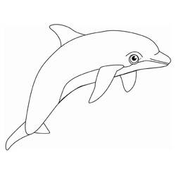 ぬりえページ: イルカ (動物) #5098 - 無料の印刷可能なぬりえページ