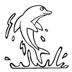 ぬりえページ: イルカ (動物) #5103 - 無料の印刷可能なぬりえページ