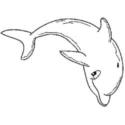 ぬりえページ: イルカ (動物) #5112 - 無料の印刷可能なぬりえページ