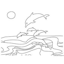 ぬりえページ: イルカ (動物) #5117 - 無料の印刷可能なぬりえページ