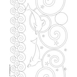 ぬりえページ: イルカ (動物) #5137 - 無料の印刷可能なぬりえページ