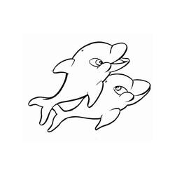 ぬりえページ: イルカ (動物) #5176 - 無料の印刷可能なぬりえページ