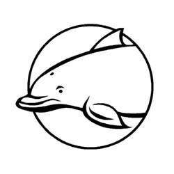 ぬりえページ: イルカ (動物) #5185 - 無料の印刷可能なぬりえページ