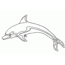 ぬりえページ: イルカ (動物) #5190 - 無料の印刷可能なぬりえページ