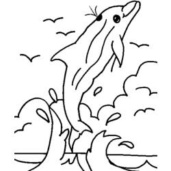 ぬりえページ: イルカ (動物) #5199 - 無料の印刷可能なぬりえページ