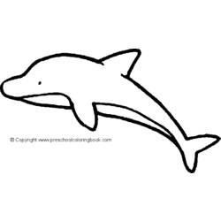 ぬりえページ: イルカ (動物) #5229 - 無料の印刷可能なぬりえページ