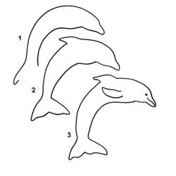 ぬりえページ: イルカ (動物) #5267 - 無料の印刷可能なぬりえページ