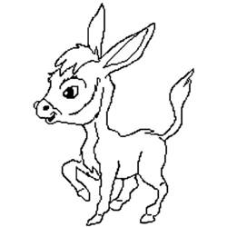 ぬりえページ: ロバ (動物) #525 - 無料の印刷可能なぬりえページ