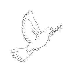 ぬりえページ: 鳩 (動物) #3892 - 無料の印刷可能なぬりえページ