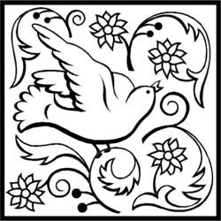 ぬりえページ: 鳩 (動物) #3934 - 無料の印刷可能なぬりえページ