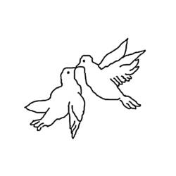 ぬりえページ: 鳩 (動物) #3946 - 無料の印刷可能なぬりえページ