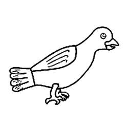 ぬりえページ: 鳩 (動物) #3960 - 無料の印刷可能なぬりえページ