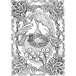 ぬりえページ: 鳩 (動物) #4021 - 無料の印刷可能なぬりえページ