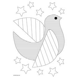 ぬりえページ: 鳩 (動物) #4061 - 無料の印刷可能なぬりえページ