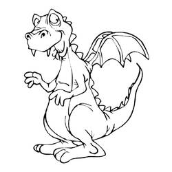 ぬりえページ: ドラゴン (動物) #5699 - 無料の印刷可能なぬりえページ