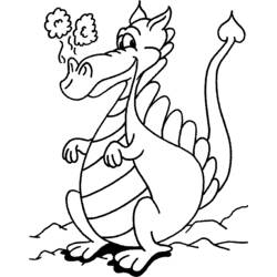 ぬりえページ: ドラゴン (動物) #5702 - 無料の印刷可能なぬりえページ