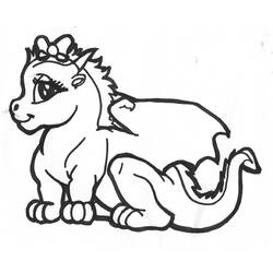 ぬりえページ: ドラゴン (動物) #5703 - 無料の印刷可能なぬりえページ