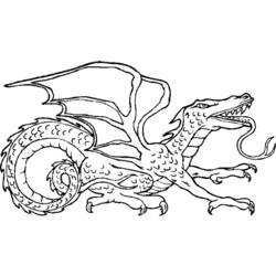 ぬりえページ: ドラゴン (動物) #5710 - 無料の印刷可能なぬりえページ