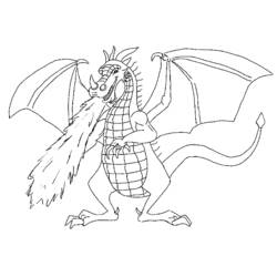 ぬりえページ: ドラゴン (動物) #5711 - 無料の印刷可能なぬりえページ