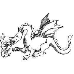 ぬりえページ: ドラゴン (動物) #5719 - 無料の印刷可能なぬりえページ