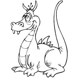 ぬりえページ: ドラゴン (動物) #5722 - 無料の印刷可能なぬりえページ