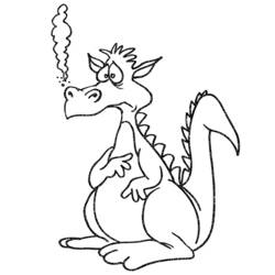 ぬりえページ: ドラゴン (動物) #5737 - 無料の印刷可能なぬりえページ