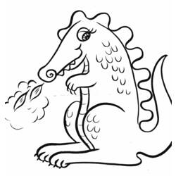 ぬりえページ: ドラゴン (動物) #5744 - 無料の印刷可能なぬりえページ