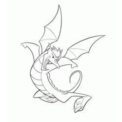 ぬりえページ: ドラゴン (動物) #5747 - 無料の印刷可能なぬりえページ