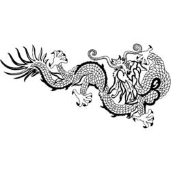 ぬりえページ: ドラゴン (動物) #5751 - 無料の印刷可能なぬりえページ