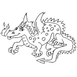 ぬりえページ: ドラゴン (動物) #5765 - 無料の印刷可能なぬりえページ
